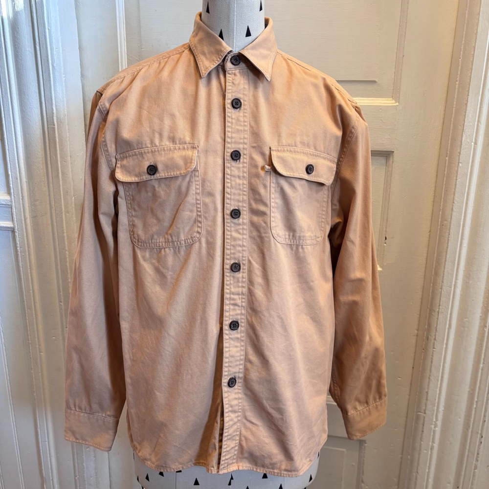 Beau Brummel Canvas Cotton Work Shirt
Long Sleeve perfect Spring Layer! 
Large